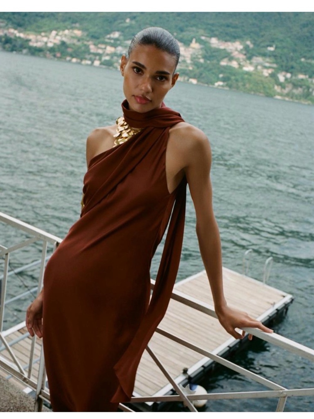 Zara Asymmetric Midi Dress